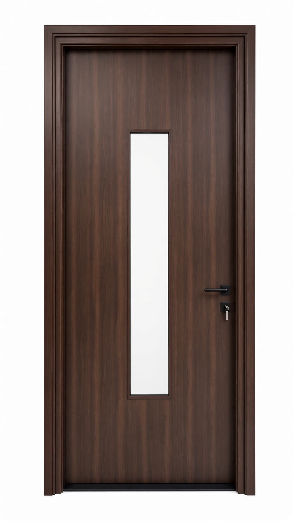 Exterior aluminum door with glass